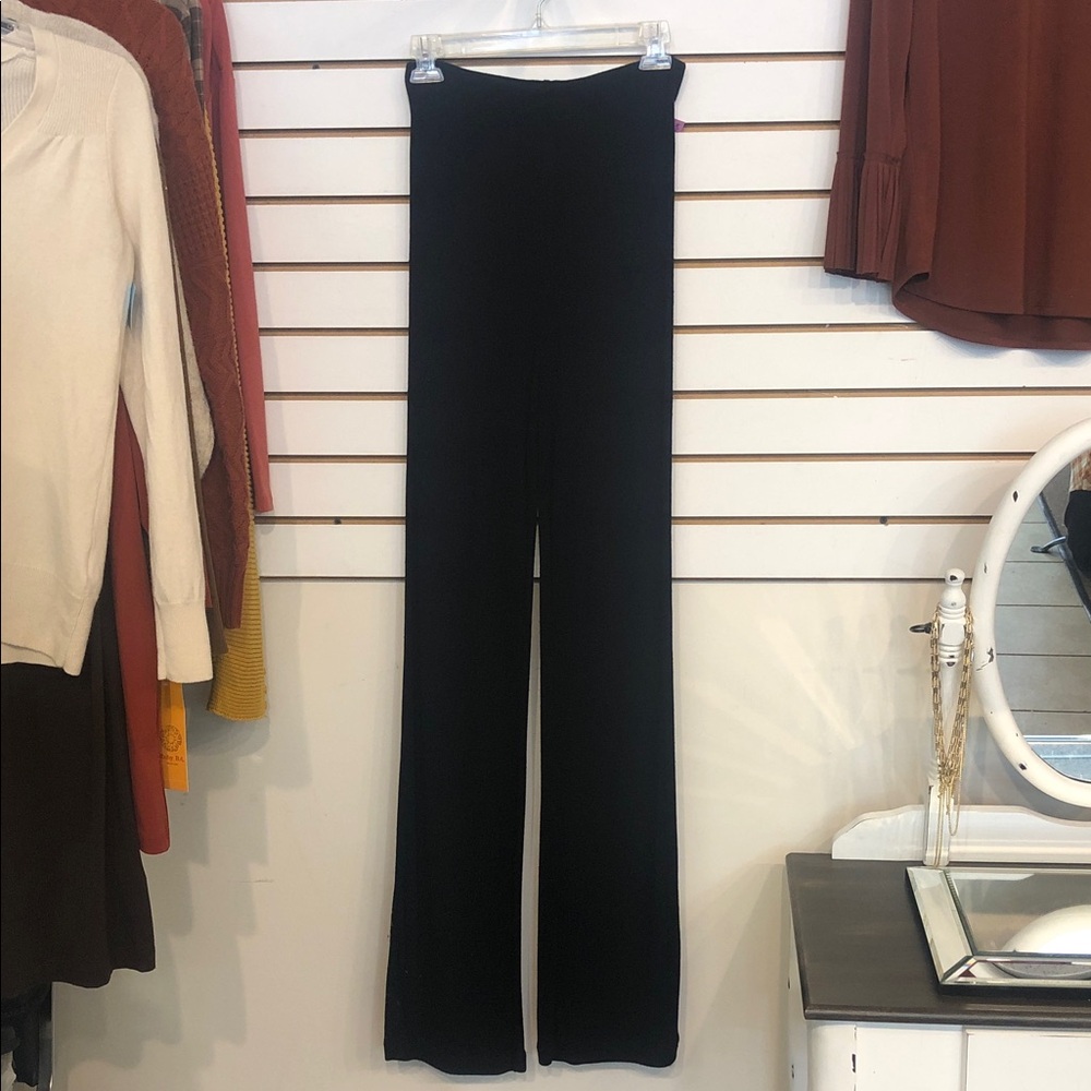 Zara Black Ribbed Knit Pants